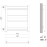 Полотенцесушитель электрический LEMARK URSUS LM72607Е П7 500x600 левый/правый хром LM72607E